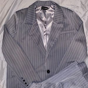 Grey PrettyLittleThing Suit in size 0 and 2.